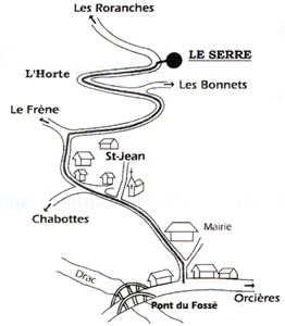 Détail du trajet Pont-du-Fossé / Le Serre