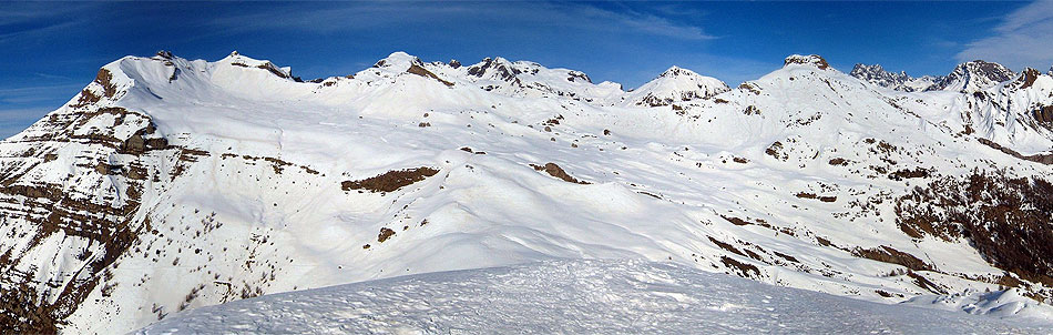 Paysage enneigé vue depuis le Palastre